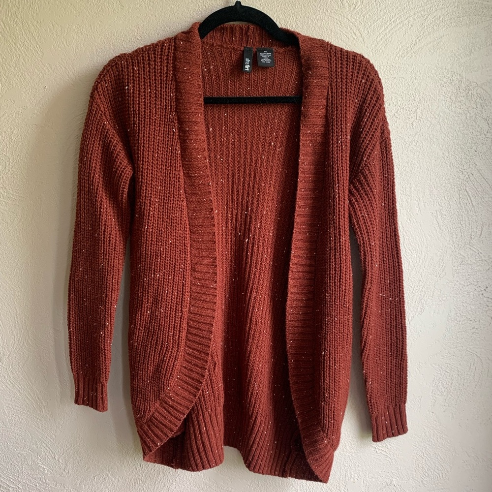 Maroon cardigan